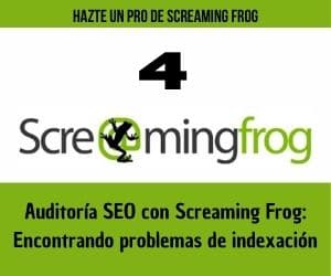 screaming frog problemas de indexacion