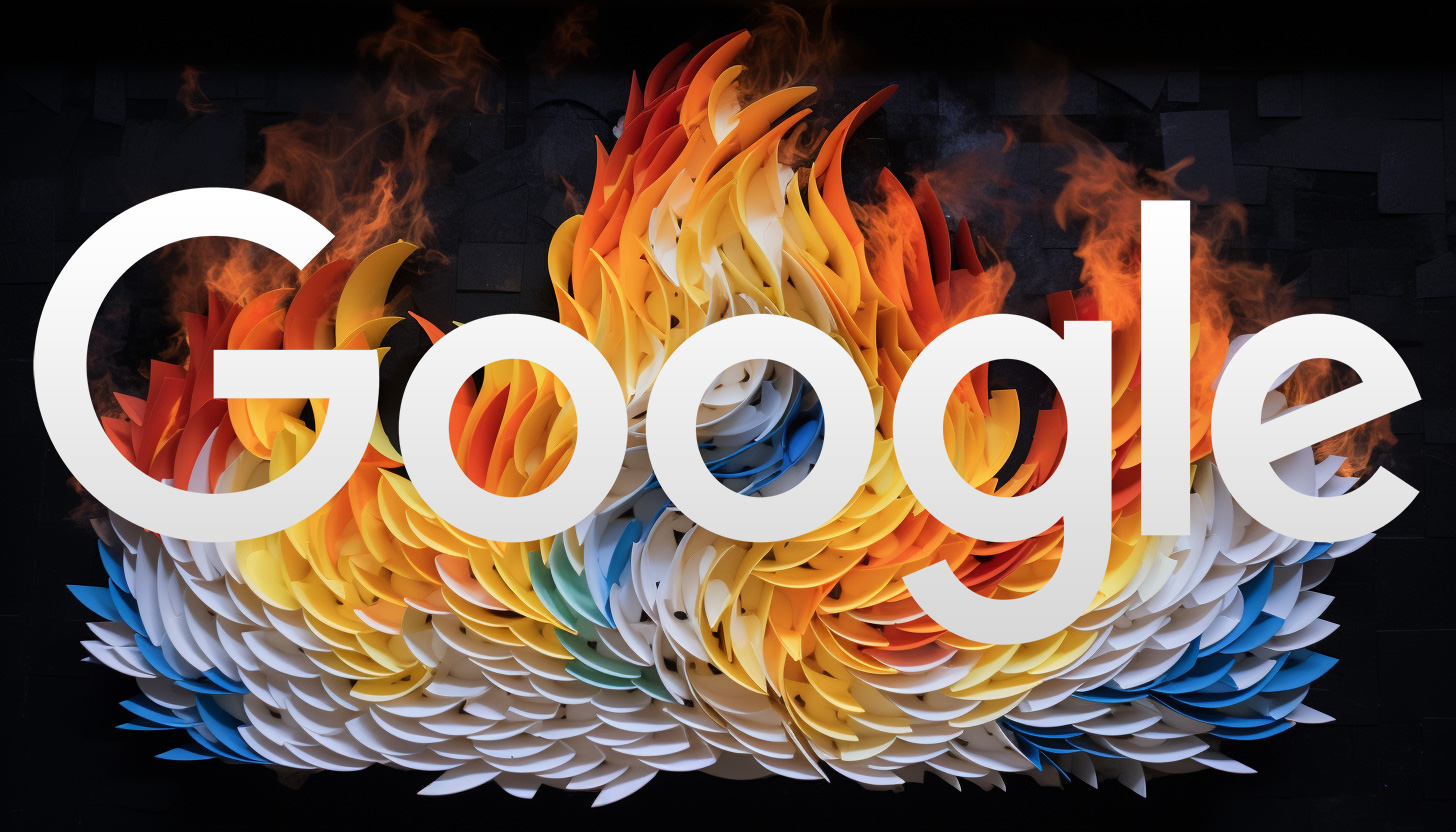 Logotipo De Google Paper Algo Burn Hcu