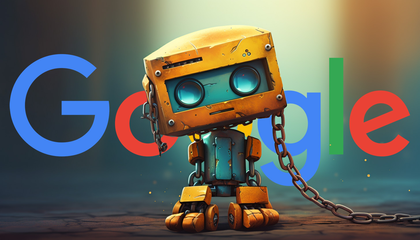 Enlaces de robots de Google tristes